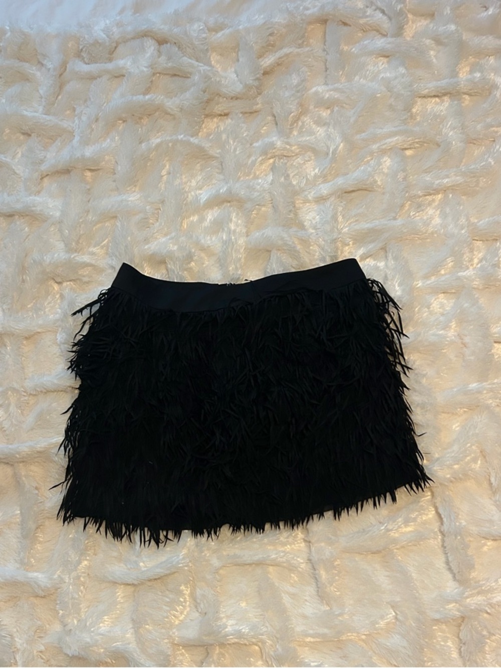 Black feathered Mini Skirt | date night| cocktail hour